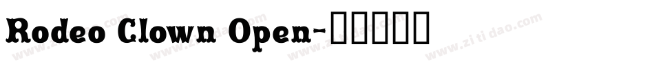 Rodeo Clown Open字体转换